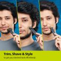 Philips QP1424/10 OneBlade Hybrid Trimmer & Shaver with Dual Protection Technology. 