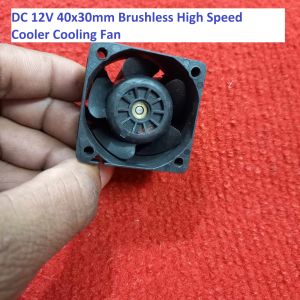 Bilashmart High Speed Cooling Fan DC 12V 40x30mm 4030 Brushless Heatsink Cooler Cooling Radiator Heat Dissipation Fan With Cable For Heat Controller 3D Printer CNC Machine