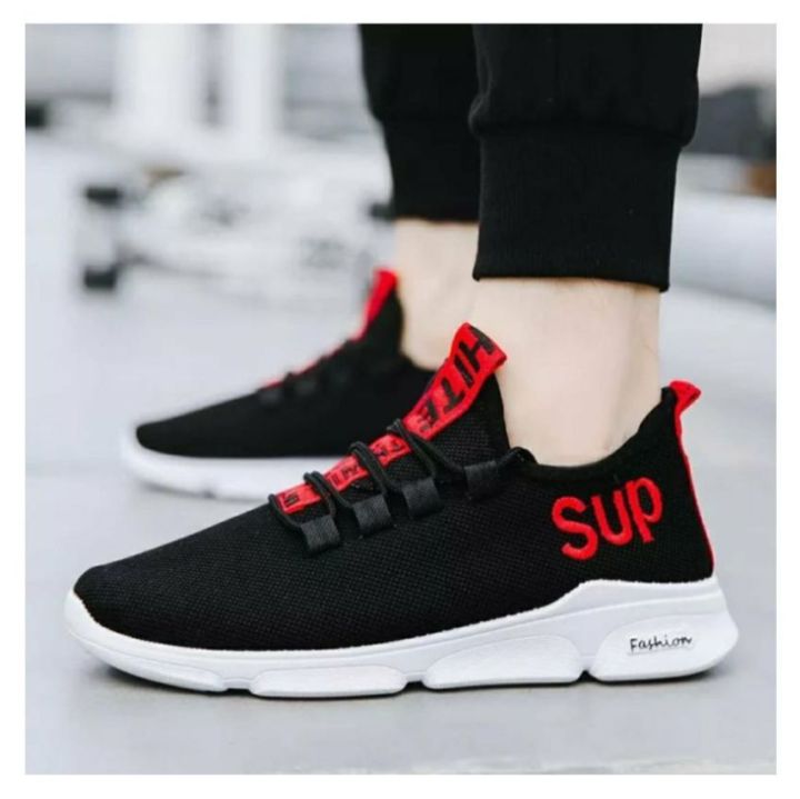 New%20-%20Sup:%20Fancy%20Black%20With%20Red%20Running%20Shoes%20For%20Men%20-%20Image%202