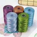 COOMAMUU New Summer Crochet Yarn 1.5mm Thin Ice Cotton Thread for Hand Knitting Bag Hat Shoes. 