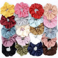 6pcs-Silk Scrunchie Hair Band for girls. 