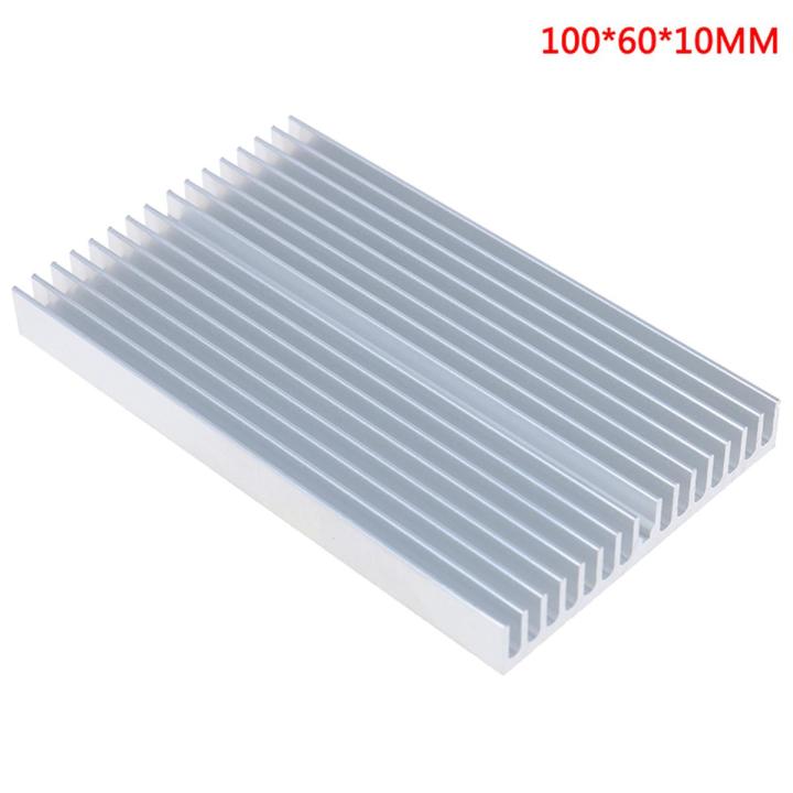 100*60*10mm Aluminum Heatsink Cooler Chip Radiator for IC LED Power Transistor