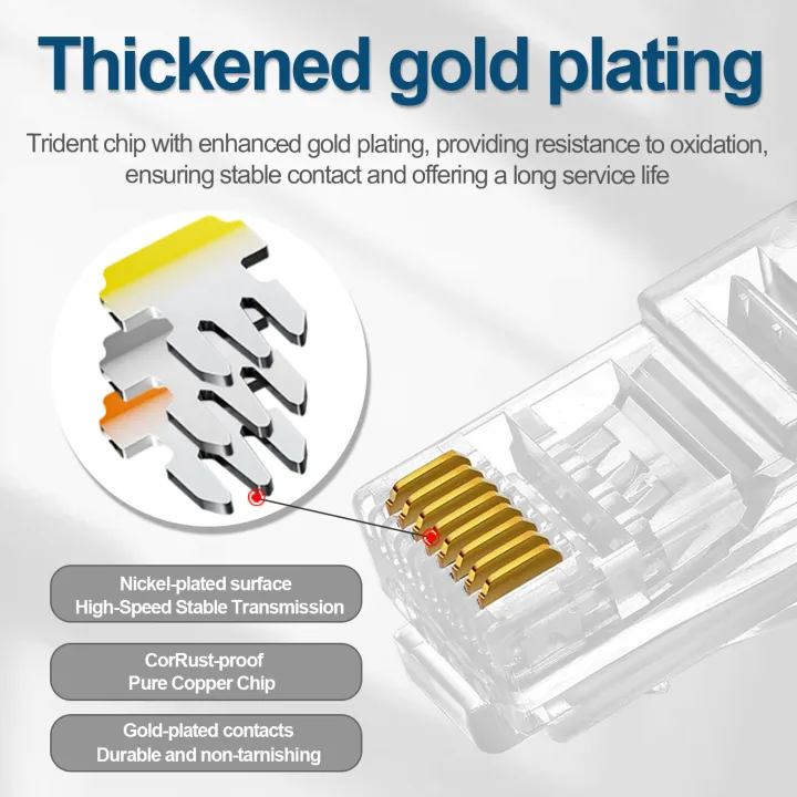 Cat6%20RJ45%20Connector%208P8C%20Modular%20Plug%20UTP%20Crimp%20Crystal%20Head%2050Pcs%20Gold-plated%20Modularity%20For%20Ethernet%20Network%20Cable%20-%20Image%205