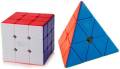 3x3 Rubik's Cube and Pyramid Triangle High Speed.