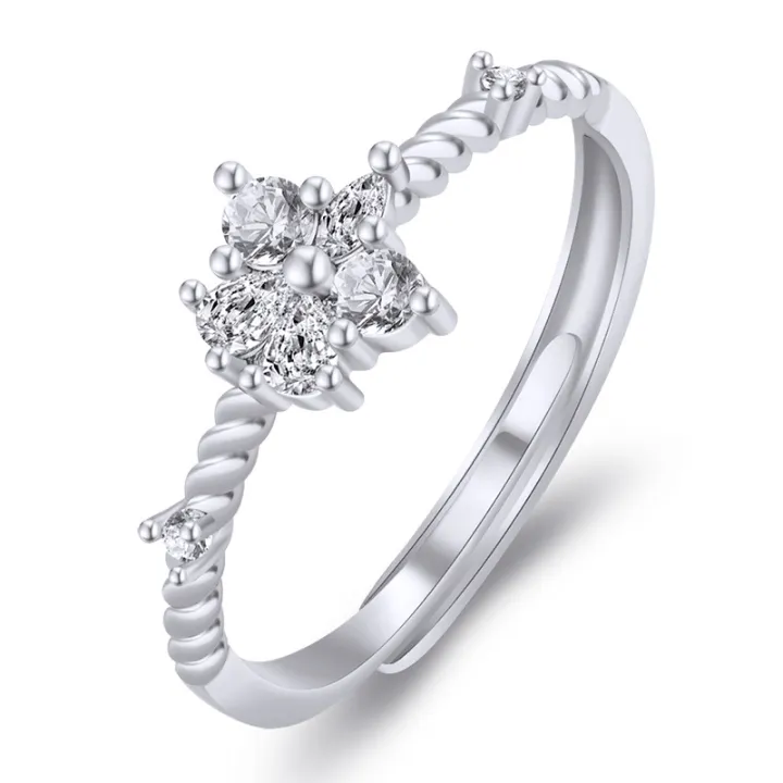 Korean%20version%20ring,%20women's%20niche%20design,%20ins,%20adjustable%20opening,%20flower%20ring,%20fashionable,%20simple,%20women's%20index%20finger%20silver%20ring%20-%20Image%206