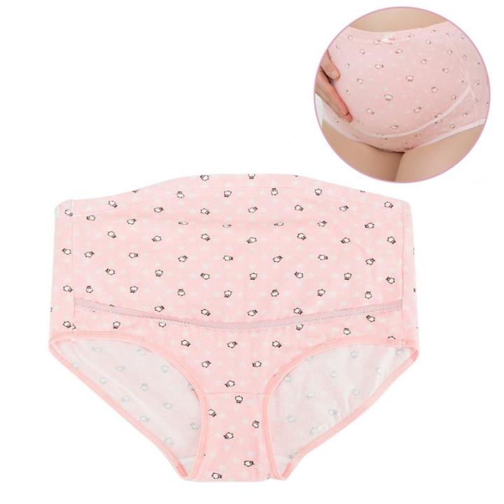 Maternity%20Panties%20Pregnant%20Women%20High%20Waist%20Bear%20Nursing%20Underwear%20Cotton%20Lingerie%20Over%20Bump%20Briefs%20-%20Image%204