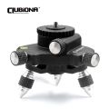 CLUBIONA Aluminum Alloy 360° Fine Tuning Holder Pivoting Base Tripod Adapter Bracket Stand for 1/4 inch Threaded Laser Levels.