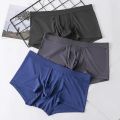 Men Boxer Briefs Men's High Elastic Elephant Nose Underpants Soft Breathable Moisture-wicking Underwear for Comfort Support.