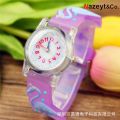 【Hot New Release】 3d Children' Cartoon Jelly Flah Pink Flamingo ilicone Writ Watch Waterproof Flower Tranparent Girl Watch. 