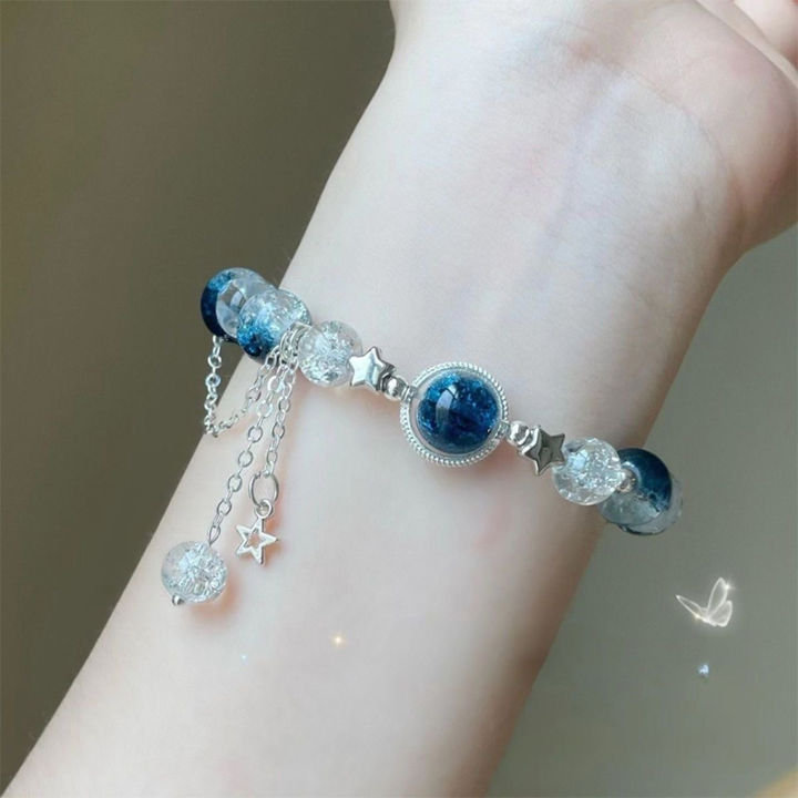 Exquisite Star Pendant Tassels Bracelet Trend Sweet Crystal