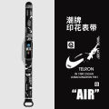 Watch strap For Xiaomi Mi Band 5/6/7 /4/3 Cartoon Graffiti style Strap Silicone Replaceable bracelet.