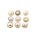 Pearl buttons, coat buttons, round small fragrance shirts, women's decorative buttons, clothes, cardigans, shirts, metal buttons.