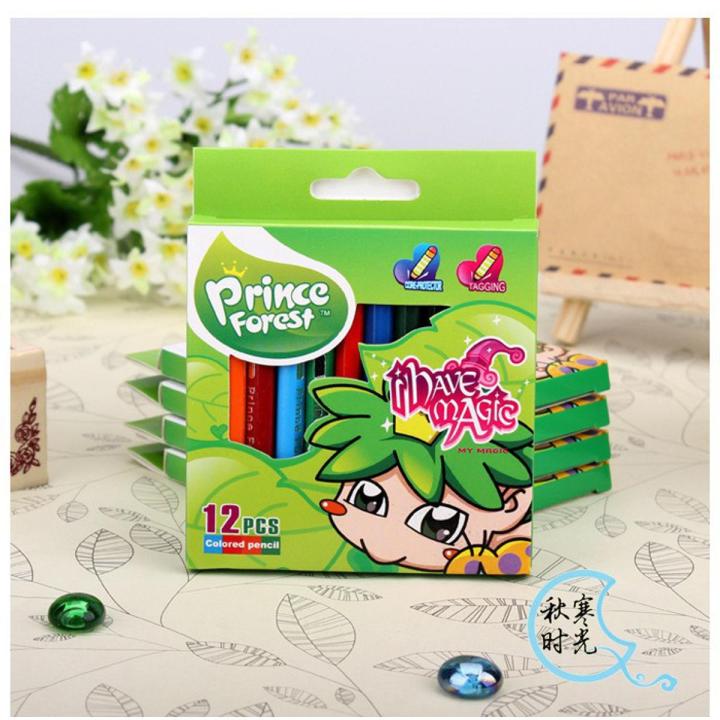 Prince Forest Colour Pencil - 12 colour Half size
