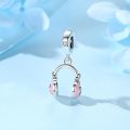 925 Sterling Silver Charms Beads Original Music Notes Piano Headphone Charm Fit Pandora Bracelet Necklace Diy Jewelry For Women.