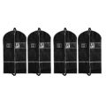 4 Pack 43 Inch for Storage Travel Nonwoven Fabric Dress Bag Suit Bag with 2 Mesh Pockets. 