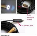 5M Mini Waterproof Snake Pipe Cam Endoscope USB Borescope Inspection Camera With 4 LED. 
