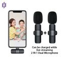 K9 Wireless Dual Microphone Professional Lapel Lavalier Microphone Remove Noise For Тур с. 