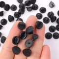 【Tech-savvy】 50-200Pcs Black PVC Pin Backs Butterfly Clutch Tie Tack Lapel Holder Clasp Pin Cap Keeper for Uniform Badges Replacements.