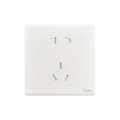 Schneider Switch Platinum Velvet White 86 One Open Dual Control Five Hole Wall USB Air Conditioning Socket.