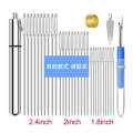 Stainless steel large eye hand sewing embroidery pointed needles, transparent needle bottle tool set. 