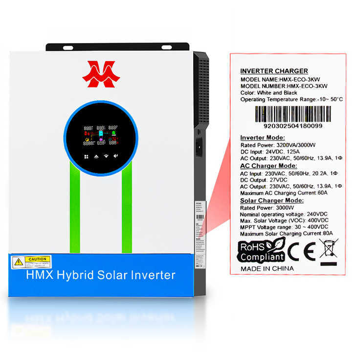 24V 3kw 3000W Single Phase Pure Sine Wave Solar Inverter 230V off Grid ...