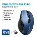 UGREEN Wireless Mouse Bluetooth 5.0 Ergonomic 4000 DPI 6 Mute Buttons For MacBook Computer Tablet Laptop PC 2.4G Mice Mouse.