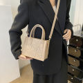 New Minimalist Felt Solid Color Small Square Bag Spring Women's Casual Diagonal Cross Handbag Watty Store. 