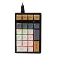 Plug-and-play Mini T21 Digital Mechanical Keyboard Reliable Durable Compact Green External Keypad Ergonomic Portable Financial. 