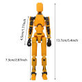 Multi-Jointed Movable Robot 3D Printed Mannequin Toyslucky 13 Dummy Action.