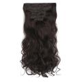 【DIV MALL】（NEW）17 Clips in Hair Extension Wig Long Curly Natural Fluffy Wigs 8pcs/set Full Head Set. 