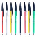 Econo - Gives impression of a pencil - Long Usage - Classic Looking - Multicolor - Pack Of 30 Pens Black ink color - Ball Pen. 