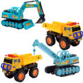Simulation children's large inertial excavator, toy car, baby engineering car model, small toy wholesale market stall. 