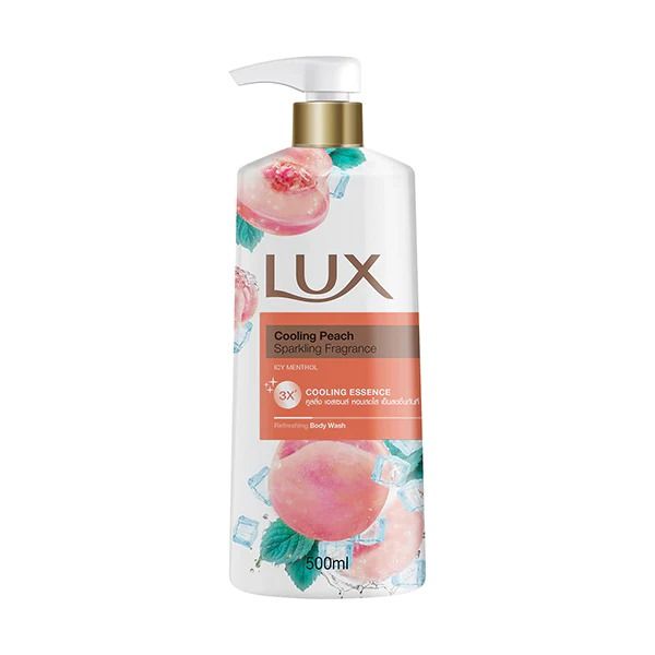 International Thailand product Skin care Lux Cooling Peach Shower Gel used for male/female - 500 ml
