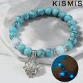 KIIS 1PC Natural Stone Bracelet Luminous Bracelet Charm Bead Bracelet for Men and Women Bracelets Chakra Healing Bracelet.