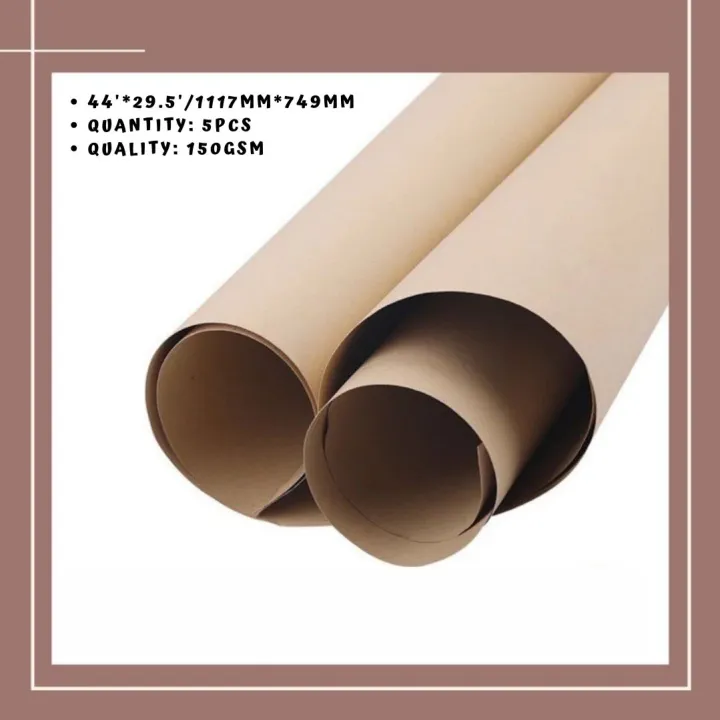 Brown%20Kraft%20Paper%20Gift%20Wrapping%20Large%20(22"*29.5")%20-%20150GSM%20(10%20pieces)%20-%20Image%202
