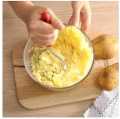 Stainless Steel Potato Masher With Plastic Handle, Food Press For Fruit And Vegetable - Vegetable Cutter.