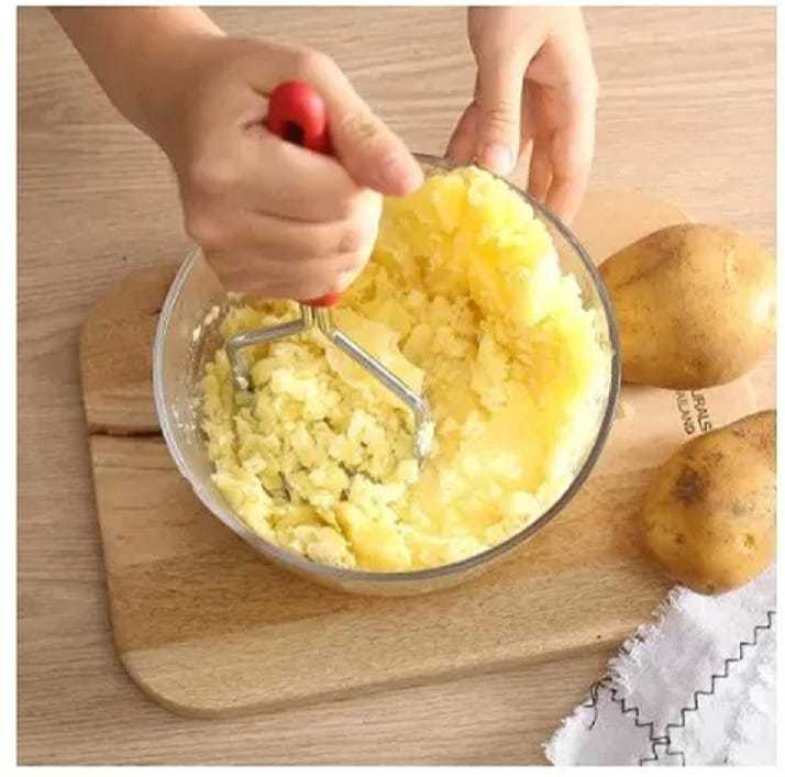 Stainless%20Steel%20Potato%20Masher%20With%20Plastic%20Handle,%20Food%20Press%20For%20Fruit%20And%20Vegetable%20-%20Vegetable%20Cutter%20-%20Image%202