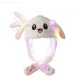 Anime Pokemon Pikachu Women Hat Beanie Can Moving Bunny Ears Hat with Shine Earflap Movable Ears Casual Animal Cap Beanies Gift.