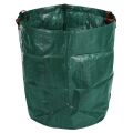 270L Garden Waste Bag Large Strong Waterproof Heavy Duty Reusable Foldable Rubbish Grass Sack - green. 