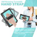 For Samsung Galaxy Tab S10 Ultra / S9 Ultra / S8 Ultra Silicone + PC Tablet Case with Shoulder Strap.