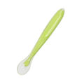 Soft Silicone Baby Spoon | BPA Free Non-Toxic Long Handle Spoon | Newborn Feeding & Training Spoon. 