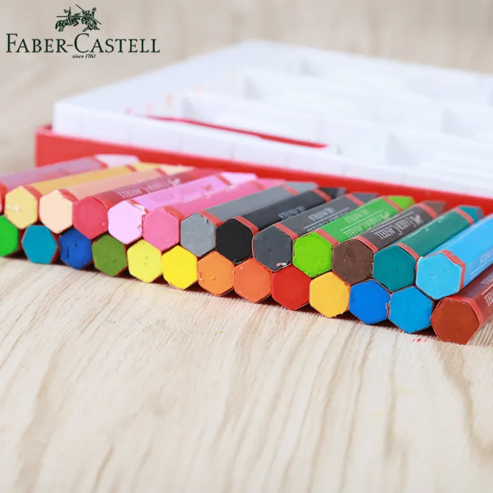 Germany%20Faber-Castell%20Crayon%201227%20Hexagonal%20Oil%20Pastel%2012/24/36/48%20color%20children's%20coloring%20drawing%20brush%20-%20Image%204