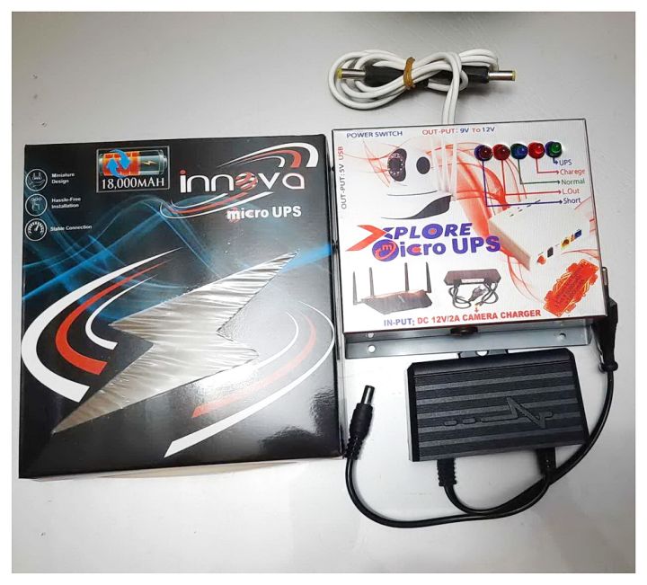 INOVVA MICRO UPS 18000MAH BATTARY WITH THUNDER PROTECTOR