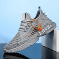 Men's Shoes 2024 Spring New Cross-border Breathable Flying Woven Tide Shoes Trendy Fashion Foreign Trade Plus Size Casual Sneakers Men.