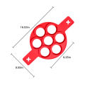 7 Holes Nonstick Baking Mold Silicone Pancake Maker Ring Fried Egg Molds for Family Cooking Kitchenware Gadgets. 