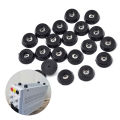20Pcs Black Rubber Pads Floor Protector Anti Slip Table Chair Leg Cover Cabinet Bottom Shock Pad Furniture Feet Leg Accessories. 