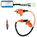 Racing Ignition Coil+Spark Plug+CDI Box For GY6 50cc-150cc 4-Stroke Engines ATV.