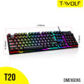Gaming Keyboard Price In Bangladesh TWolf T20 RGB Lighting Backlit Keyboard.