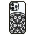 Creative Oreo Graffiti Biscuit Box Transparent Acrylic Phone Case Suitable for iPhone 15 14 Plus 13 Pro Max 12 12Pro 11 hard protective case soft shockproof phone case.