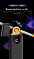 Smart Touch Sensor USB Rechargeable Double Arc Flameless Plasma Electric Lighter. 